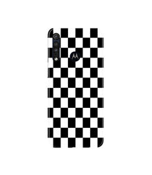 Black White Boxes Mobile Back Case for Moto G8 Plus (Design - 372)