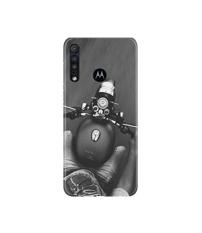 Royal Enfield Mobile Back Case for Moto G8 Plus (Design - 382)
