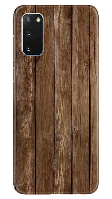 Wooden Look Mobile Back Case for Samsung Galaxy S20  (Design - 112)