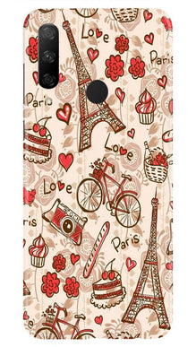Love Paris Mobile Back Case for Honor 9x  (Design - 103)