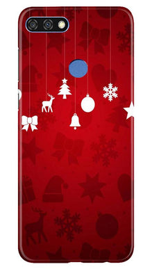 Christmas Mobile Back Case for Huawei 7C (Design - 78)