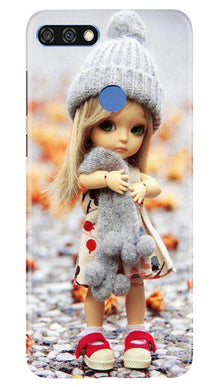 Cute Doll Mobile Back Case for Huawei 7C (Design - 93)