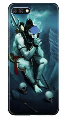 Lord Shiva Mahakal2 Mobile Back Case for Huawei 7C (Design - 98)