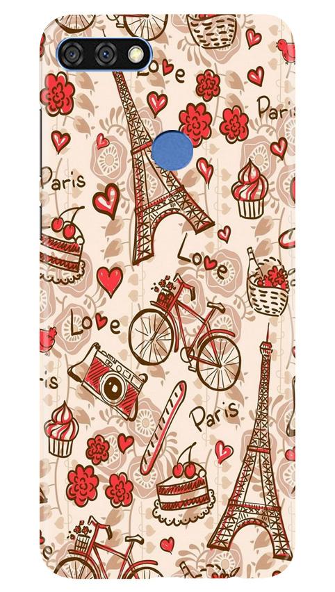 Love Paris Case for Huawei 7C  (Design - 103)