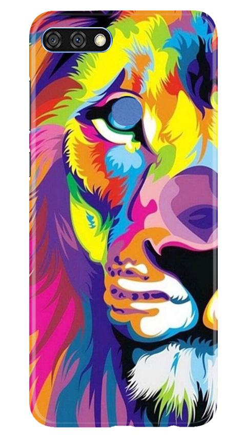 Colorful Lion Case for Huawei 7C  (Design - 110)