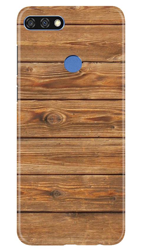 Wooden Look Case for Huawei 7C  (Design - 113)