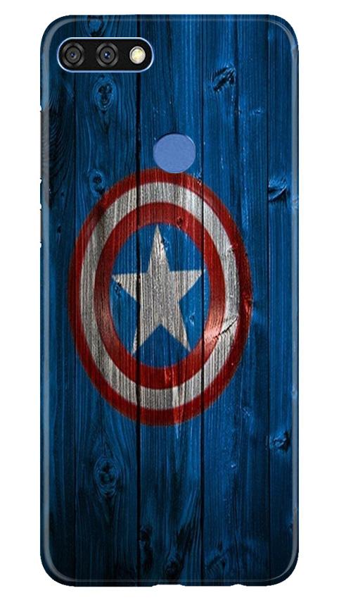 Captain America Superhero Case for Huawei 7C  (Design - 118)
