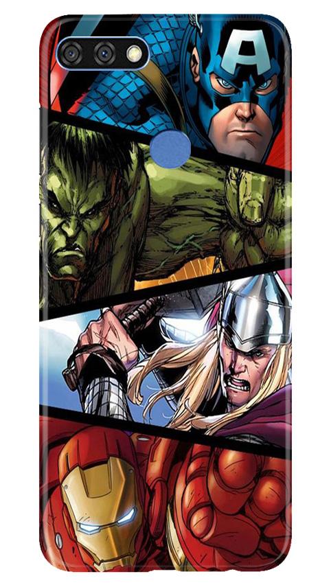 Avengers Superhero Case for Huawei 7C  (Design - 124)