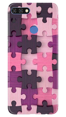 Puzzle Mobile Back Case for Huawei 7C (Design - 199)