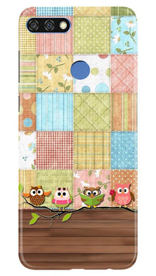 Owls Mobile Back Case for Huawei 7C (Design - 202)