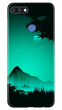 Moon Mountain Mobile Back Case for Huawei 7C (Design - 204)