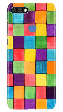 Colorful Square Mobile Back Case for Huawei 7C (Design - 218)