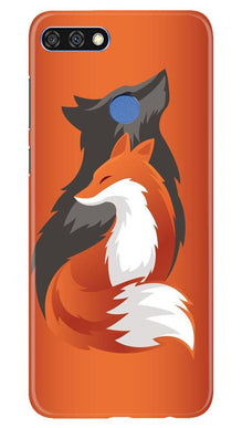 Wolf  Mobile Back Case for Huawei 7C (Design - 224)