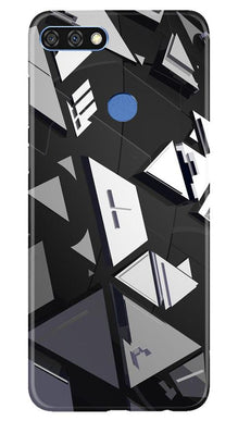 Modern Art Mobile Back Case for Huawei 7C (Design - 230)