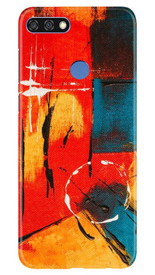 Modern Art Mobile Back Case for Huawei 7C (Design - 239)