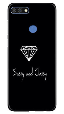 Sassy and Classy Mobile Back Case for Huawei 7C (Design - 264)