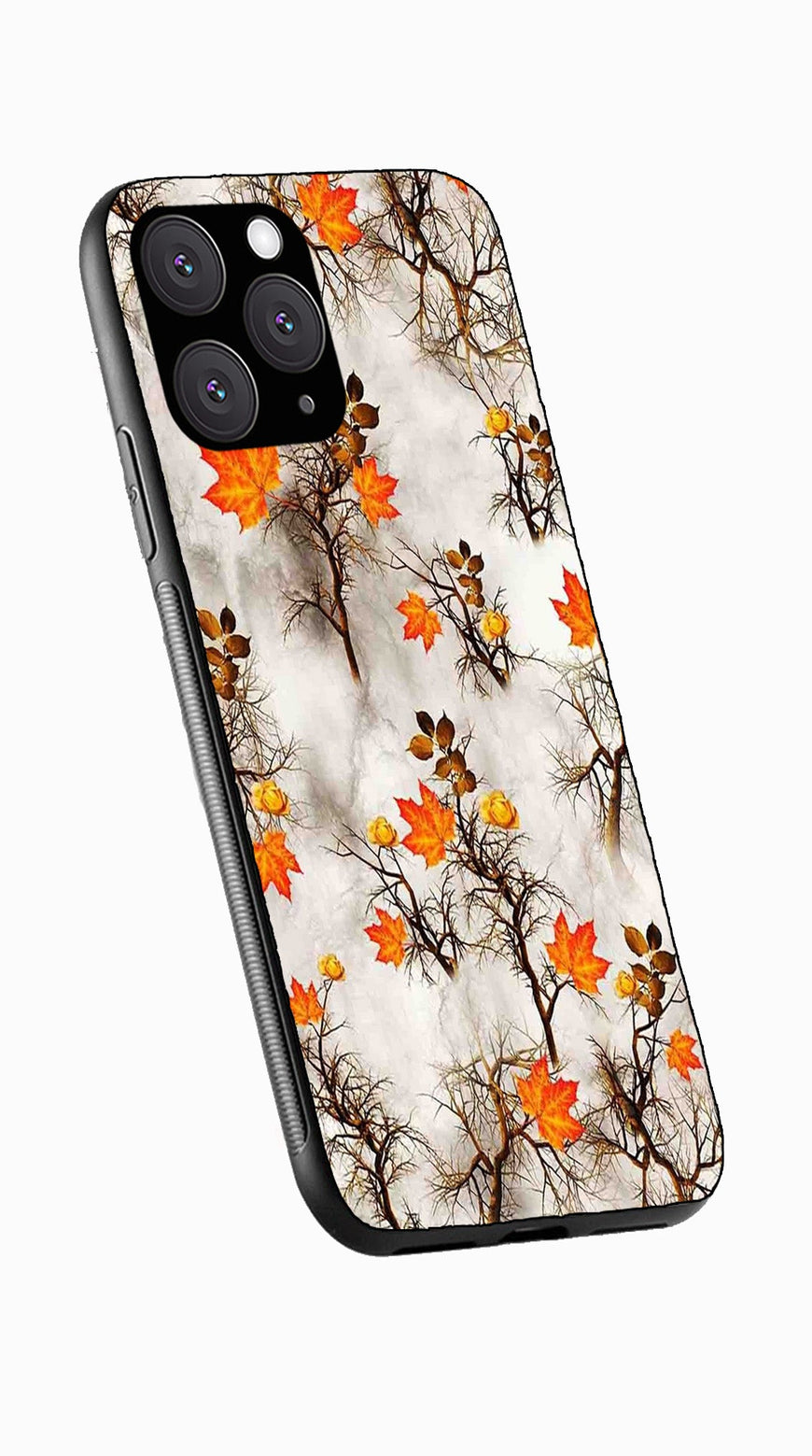 Autumn leaves Metal Mobile Case for iPhone 11 Pro Max  (Design No -55)