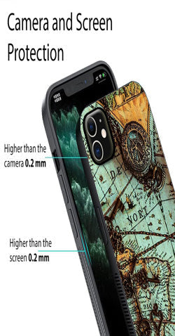 Map Design Metal Mobile Case for iPhone 12 Mini