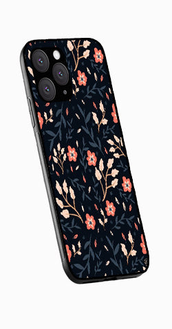 Floral Pattern Metal Mobile Case for iPhone 13 Pro Max  (Design No -10)