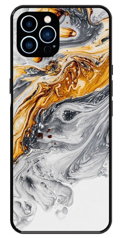 Marble Pattern Metal Mobile Case for iPhone 13 Pro Max