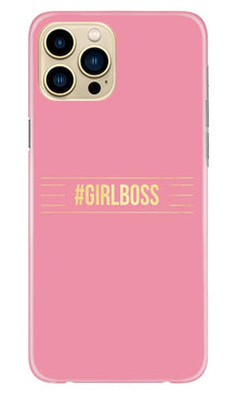 Girl Boss Pink Mobile Back Case for iPhone 13 Pro (Design - 263)