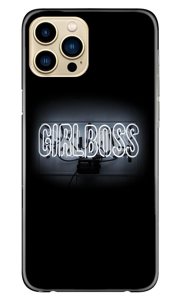 Girl Boss Black Mobile Back Case for iPhone 13 Pro Design 268