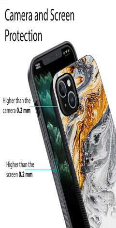 Marble Pattern Metal Mobile Case for iPhone 15 Plus