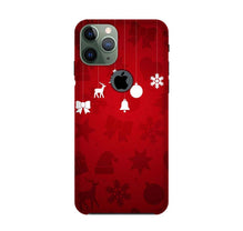 Christmas Mobile Back Case for iPhone 11 Pro Max logo cut (Design - 78)