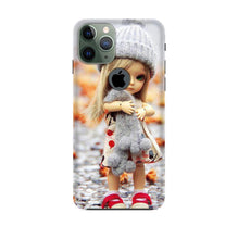 Cute Doll Mobile Back Case for iPhone 11 Pro Max logo cut (Design - 93)