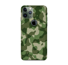 Army Camouflage Mobile Back Case for iPhone 11 Pro Max logo cut  (Design - 106)