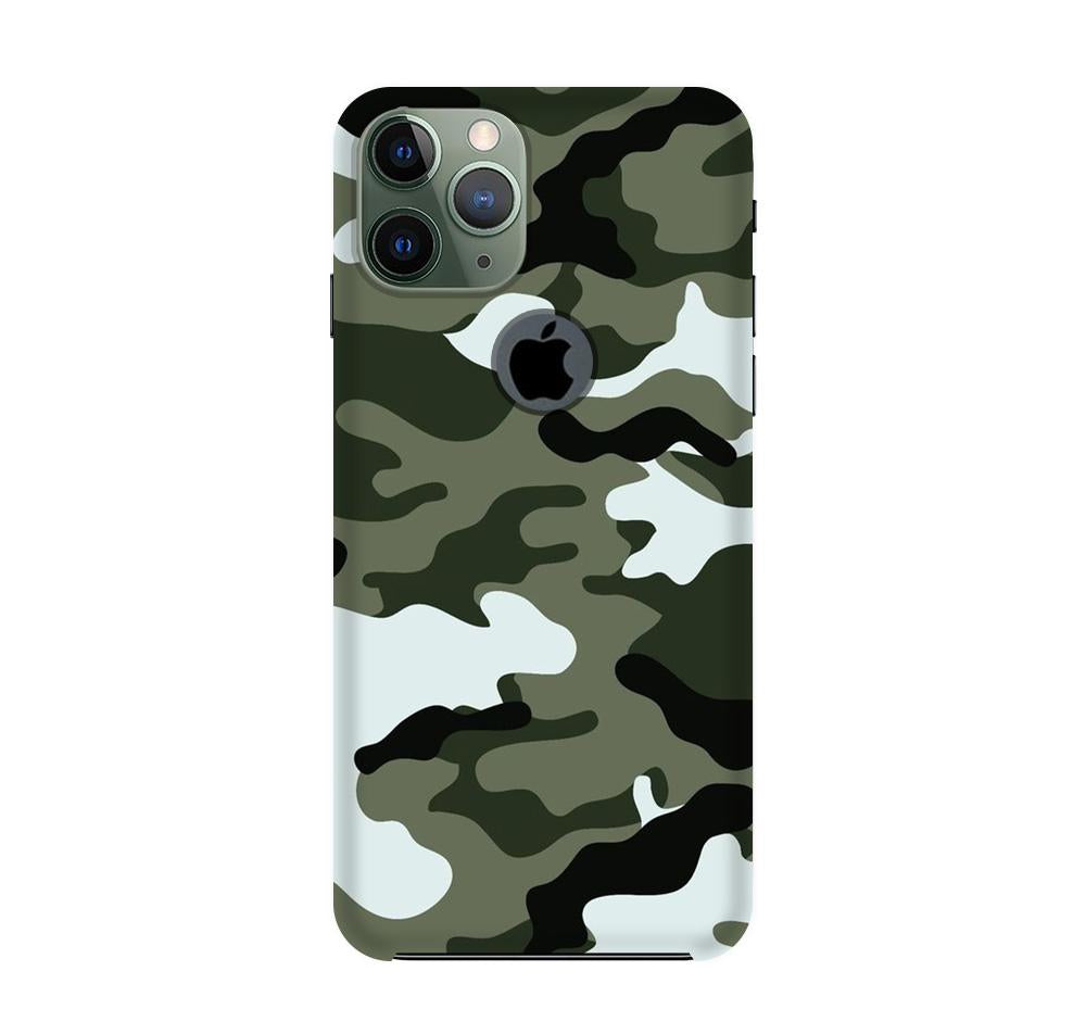 Army Camouflage Case for iPhone 11 Pro Max logo cut(Design - 108)