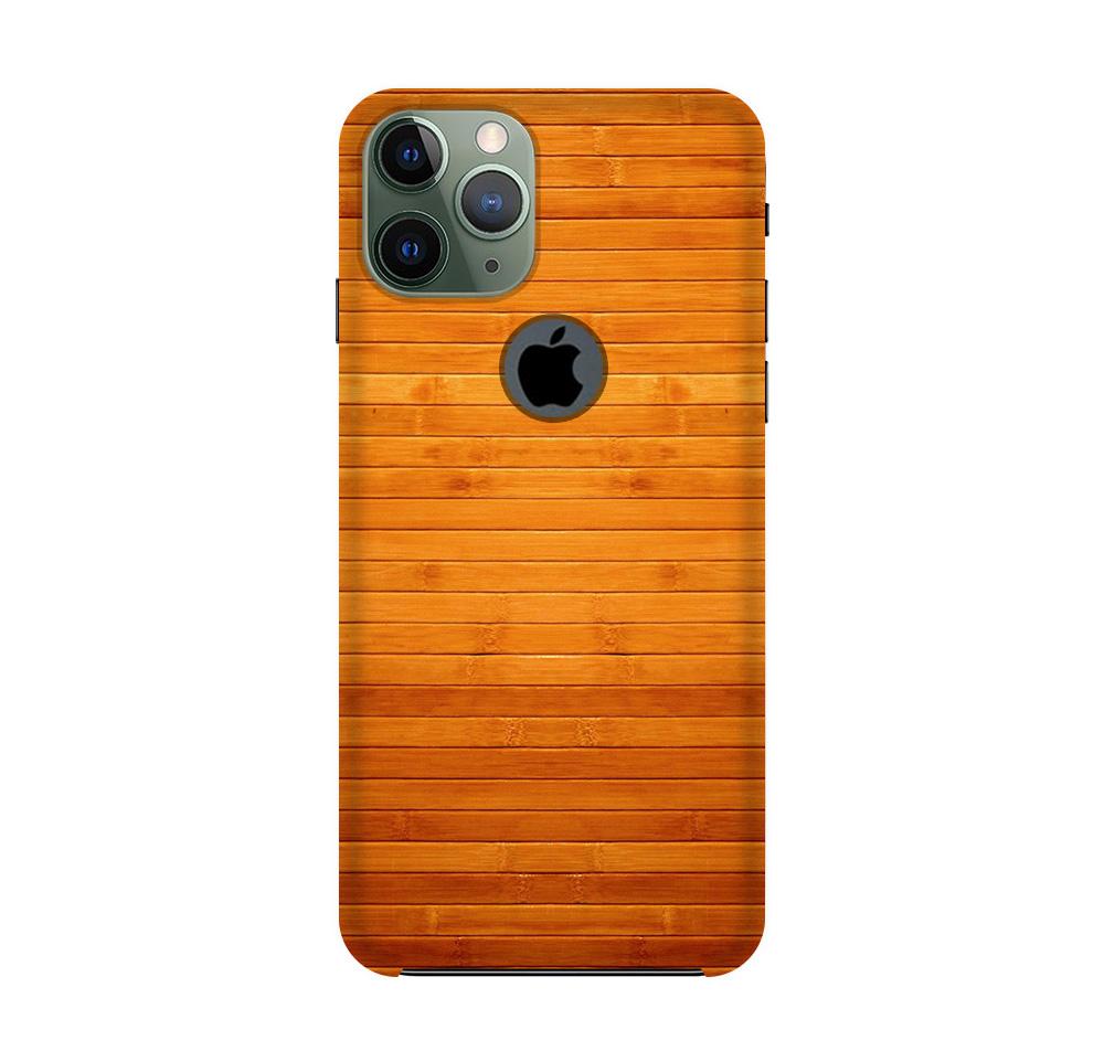 Wooden Look Case for iPhone 11 Pro Max logo cut(Design - 111)