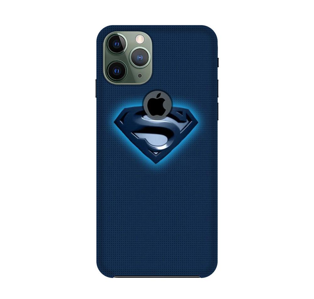 Superman Superhero Case for iPhone 11 Pro Max logo cut(Design - 117)