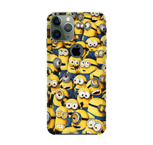 Minions Mobile Back Case for iPhone 11 Pro Max logo cut  (Design - 126)