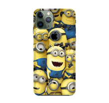 Minions Mobile Back Case for iPhone 11 Pro Max logo cut  (Design - 127)