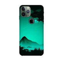 Moon Mountain Mobile Back Case for iPhone 11 Pro Max logo cut (Design - 204)