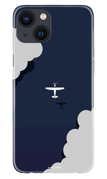 Clouds Plane Mobile Back Case for iPhone 13 (Design - 196)