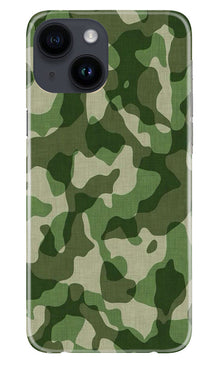 Army Camouflage Mobile Back Case for iPhone 14  (Design - 106)