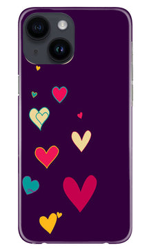 Purple Background Mobile Back Case for iPhone 14  (Design - 107)