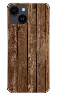 Wooden Look Mobile Back Case for iPhone 14  (Design - 112)