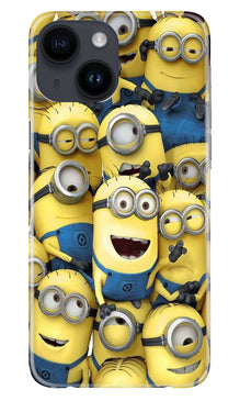 Minions Mobile Back Case for iPhone 14  (Design - 127)