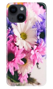 Coloful Daisy Mobile Back Case for iPhone 14 (Design - 73)