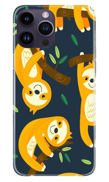 Racoon Pattern Mobile Back Case for iPhone 14 Pro (Design - 2)