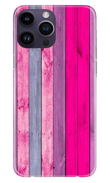 Wooden look Mobile Back Case for iPhone 14 Pro (Design - 24)