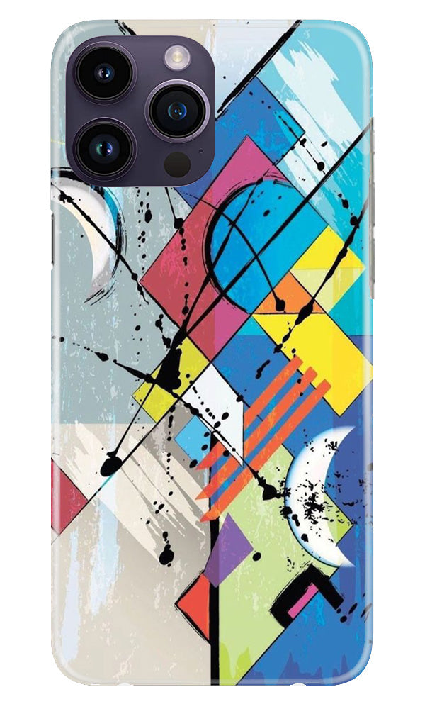 Modern Art Mobile Back Case for iPhone 14 Pro Max Design 204