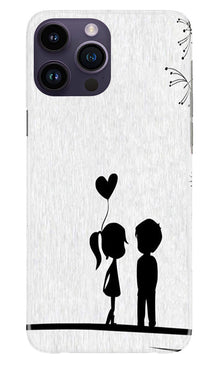 Cute Kid Couple Mobile Back Case for iPhone 14 Pro Max (Design - 252)