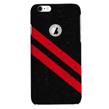 Black Red Pattern Mobile Back Case for iPhone 6 / 6s Logo Cut  (Design - 373)