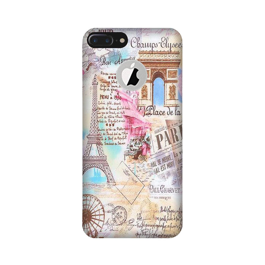 Paris Eiftel Tower Case for iPhone 7 Plus logo cut