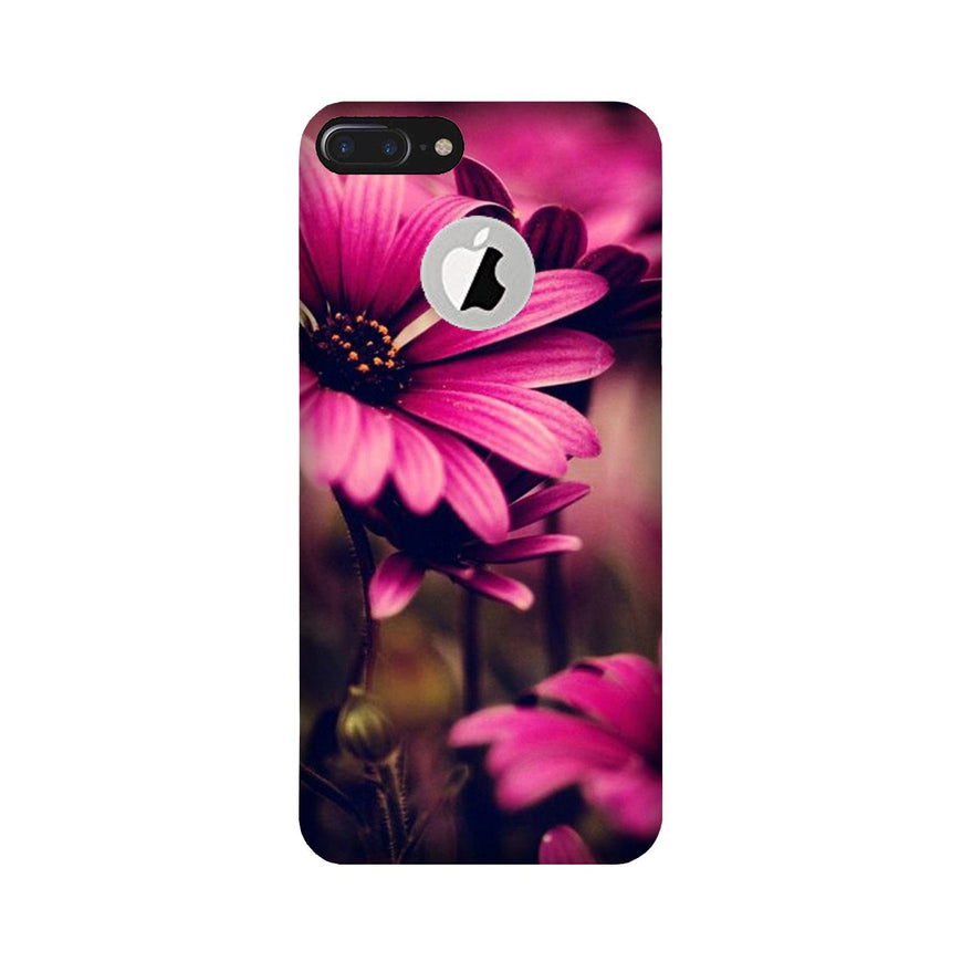 Purple Daisy Case for iPhone 7 Plus logo cut