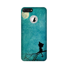 Moon cat Mobile Back Case for iPhone 7 Plus logo cut (Design - 70)